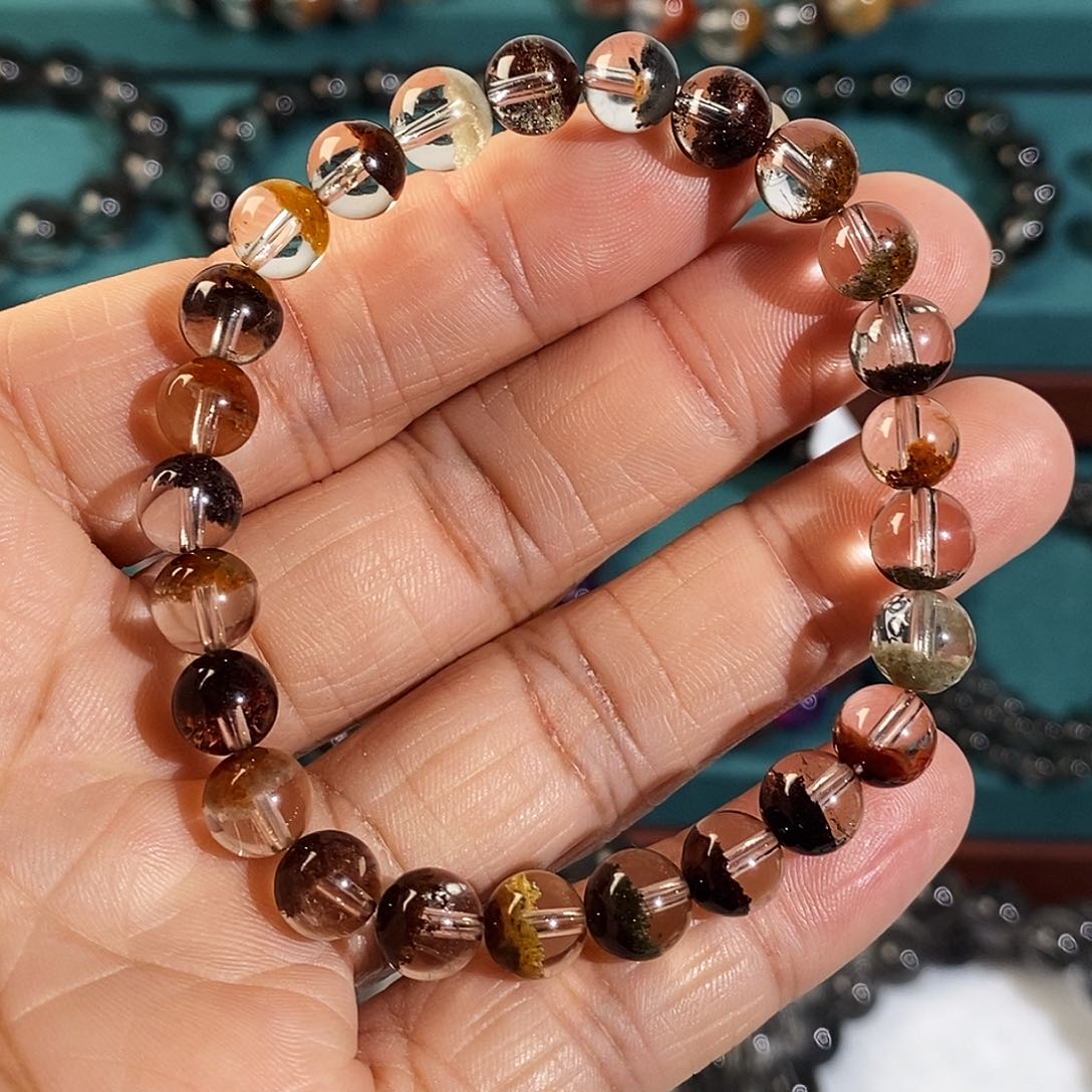 水晶手串未镶嵌7mm四季幽灵