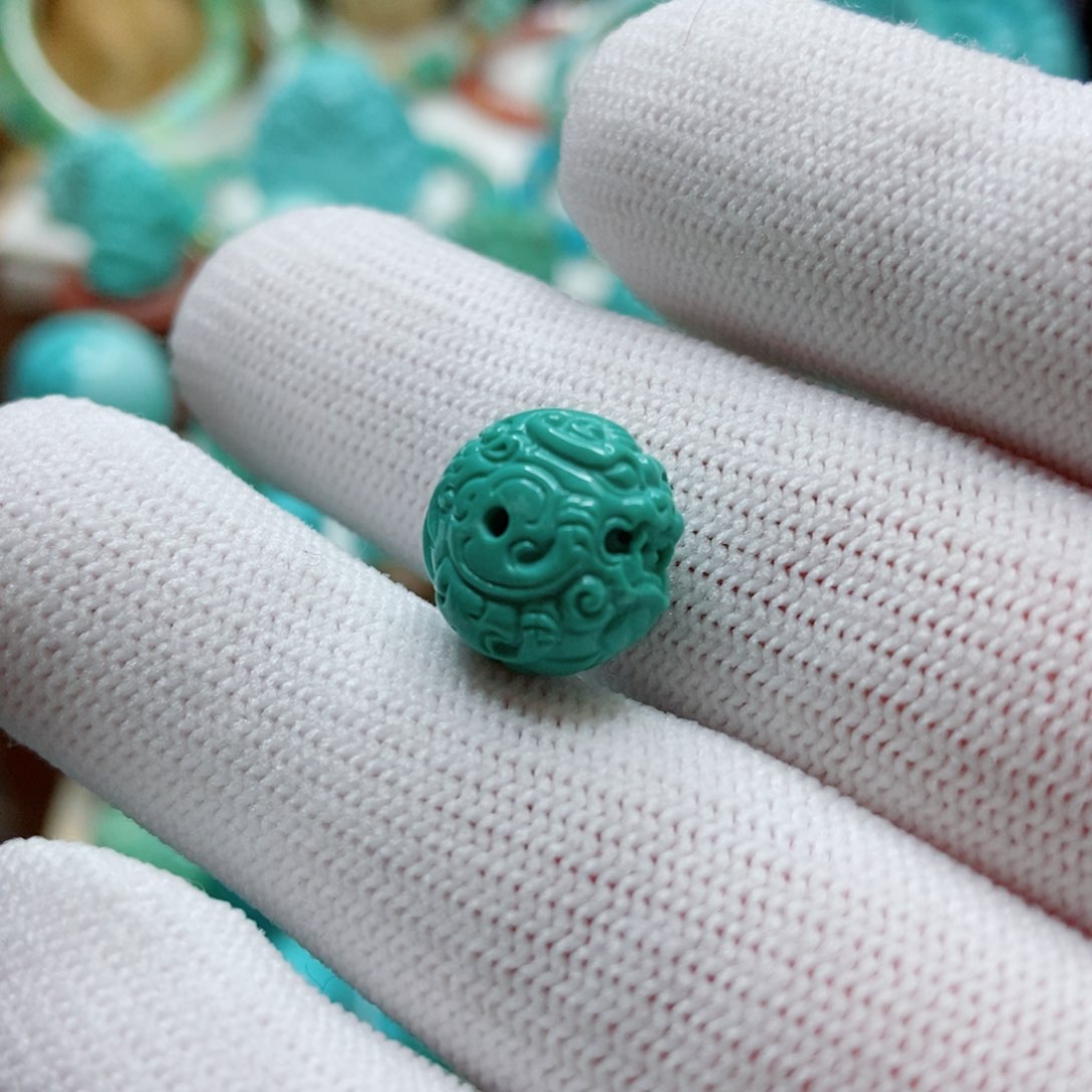 绿松石珠子未镶嵌