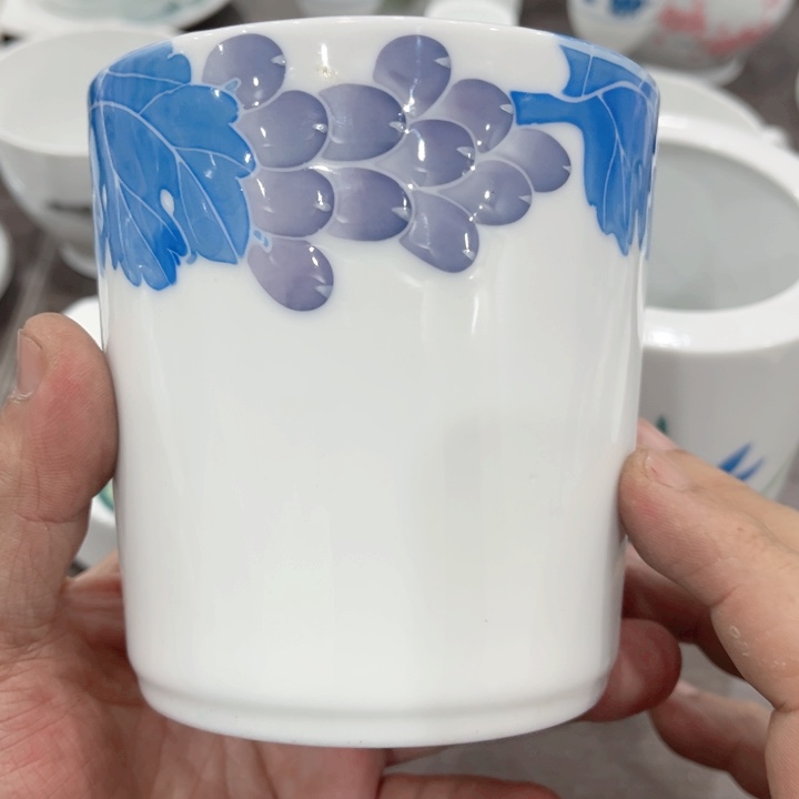 壶釉下五彩的瓷器和瓷器