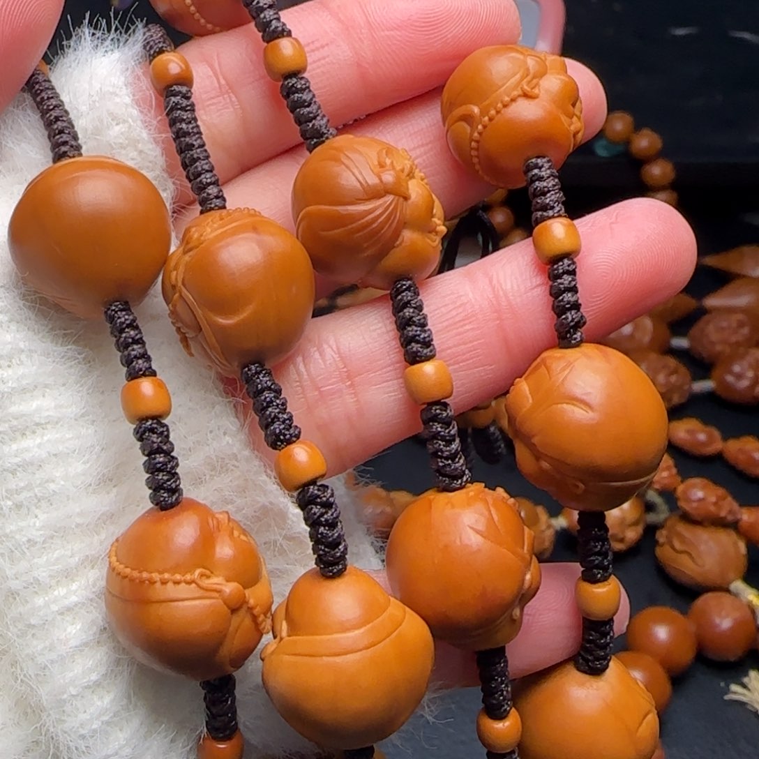橄榄核手串/手链w*纯手工十八弥勒