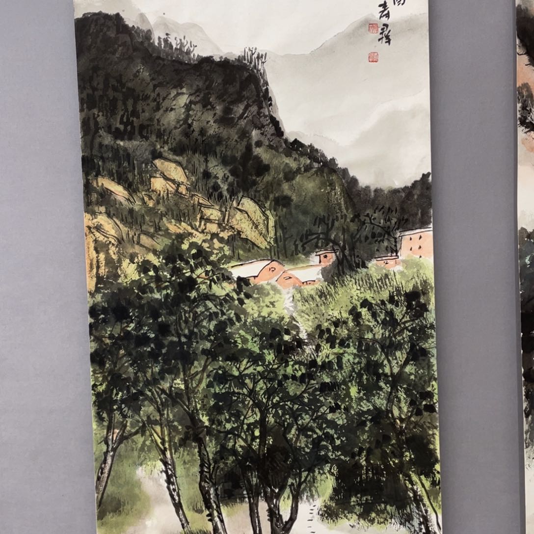 国画艺术家真人手绘