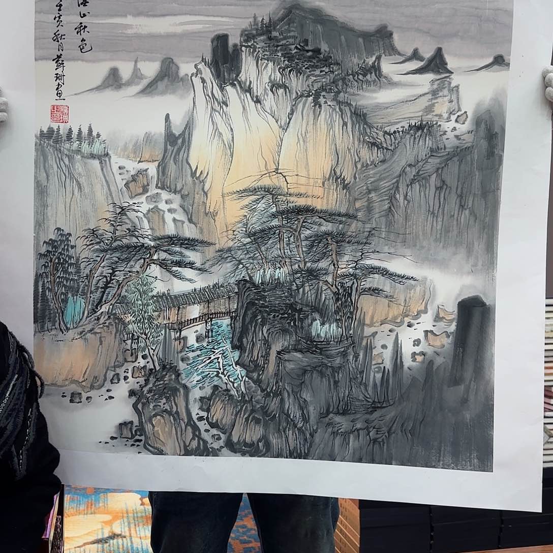 国画艺术家的作品