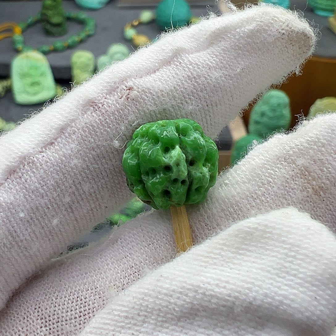 绿松石菜籽黄绿松石Z未镶嵌白****