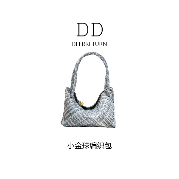 DD【大号编织包】手工编织进口羊羔皮高档女士手提编织包