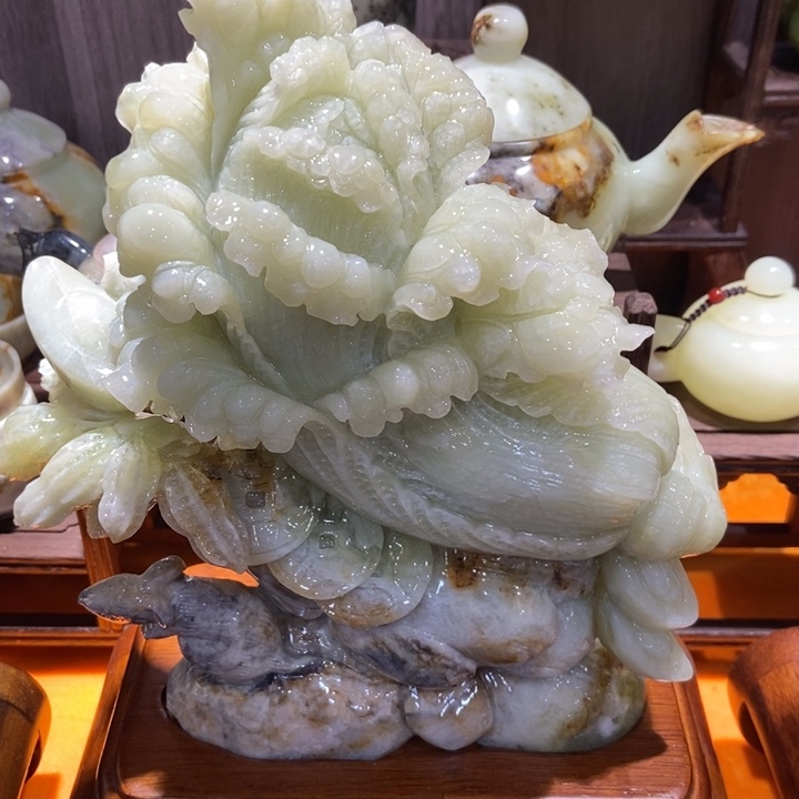 蛇纹石玉（覆膜）珠宝奇石合金