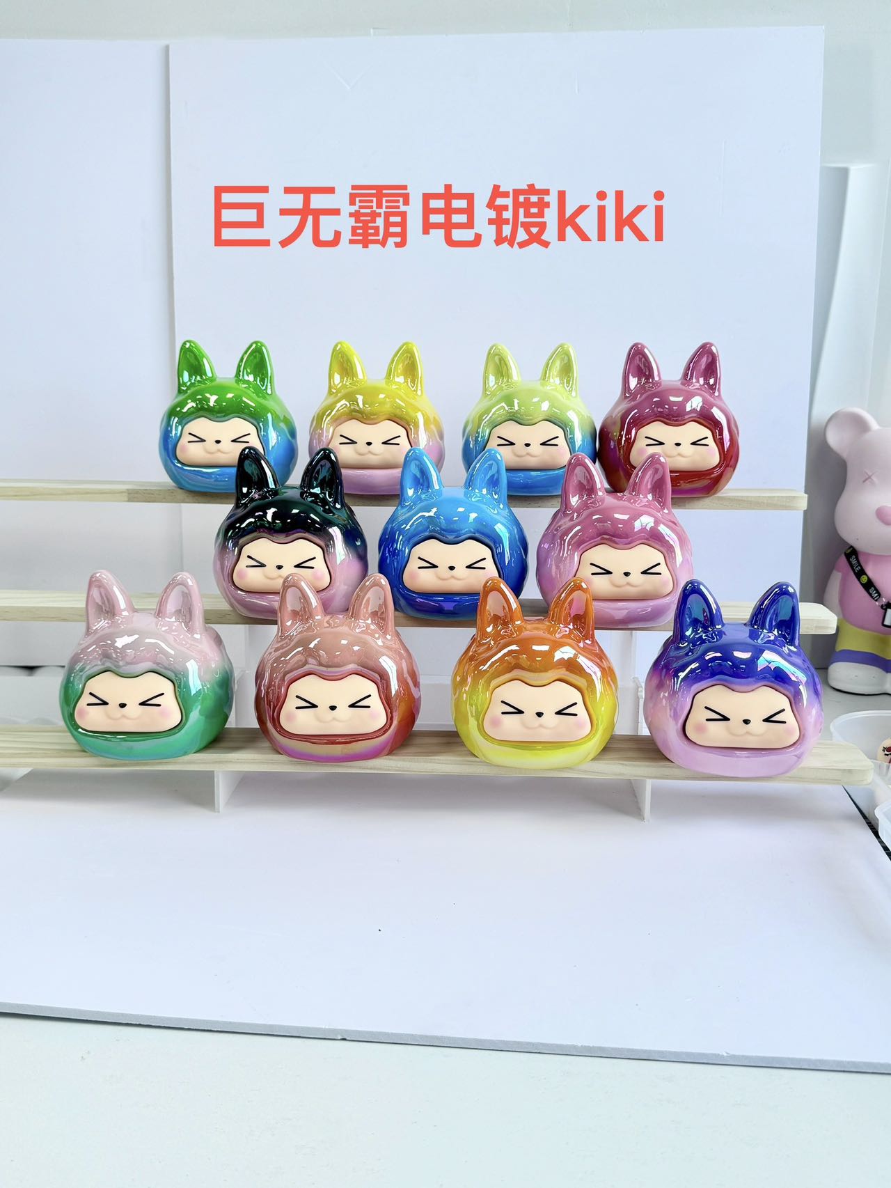 【个人拆】12cm电镀kk树脂的可爱摆件