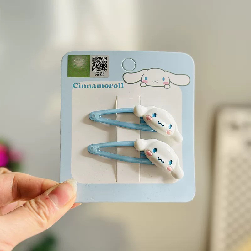 【YG-88186】蓝双掰掰夹大头压夹发圈可爱女童儿童配饰发绳发饰