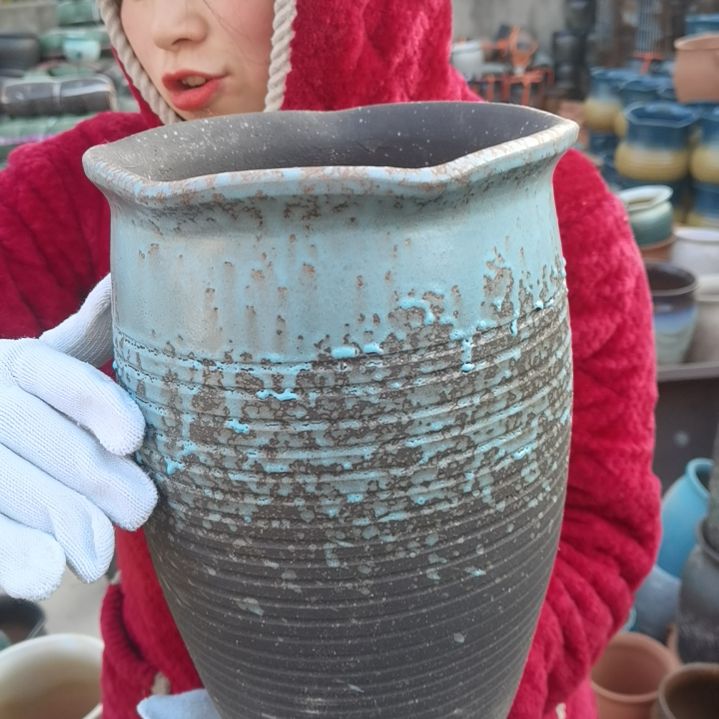 红陶口20高30一个盆