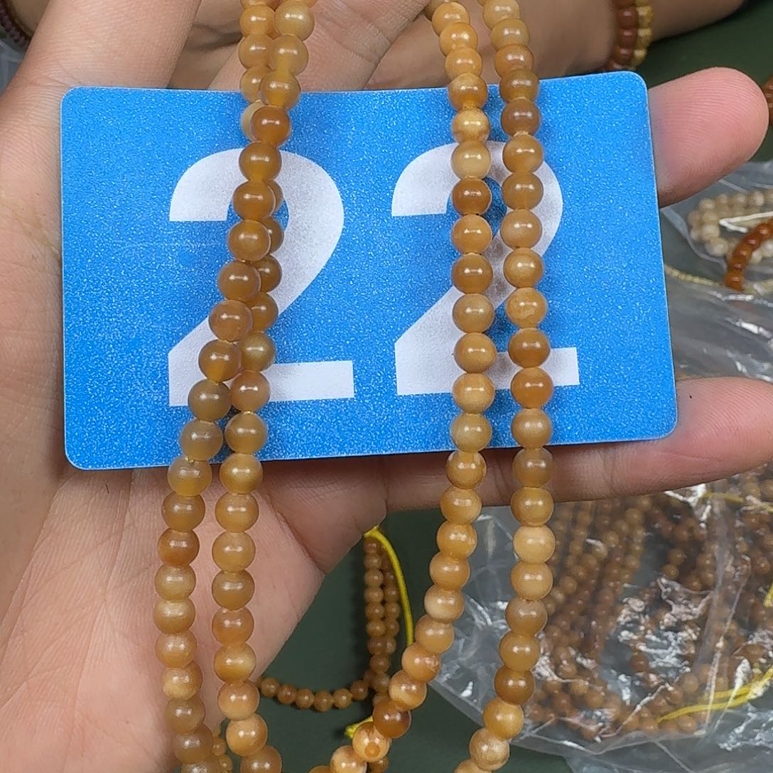 星月菩提吊坠6圆珠脖挂。   22