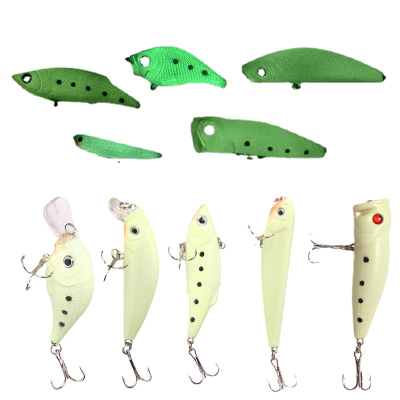 新升级路亚饵全身夜光小胖子/铅笔VIB/米诺/波扒硬饵拟饵假饵渔具