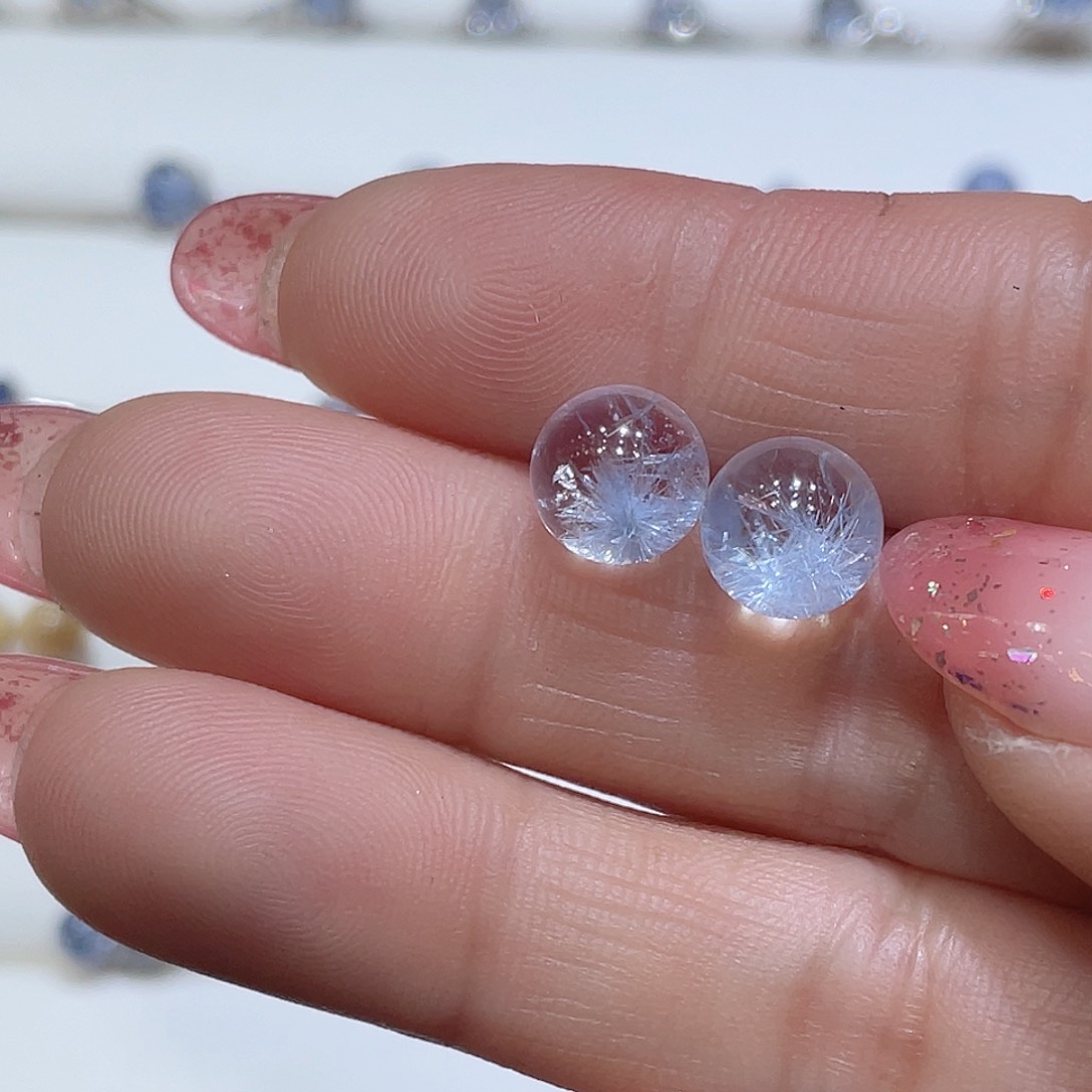 水晶蓝发晶未镶嵌才*宝