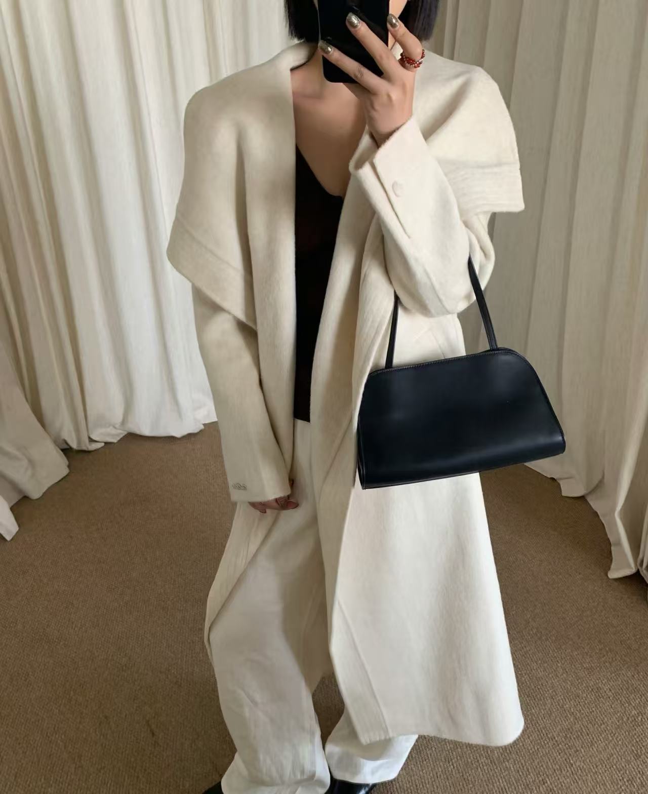 小杰杰老板娘专属（51-60）新款秋冬女气质百搭双面羊毛大衣