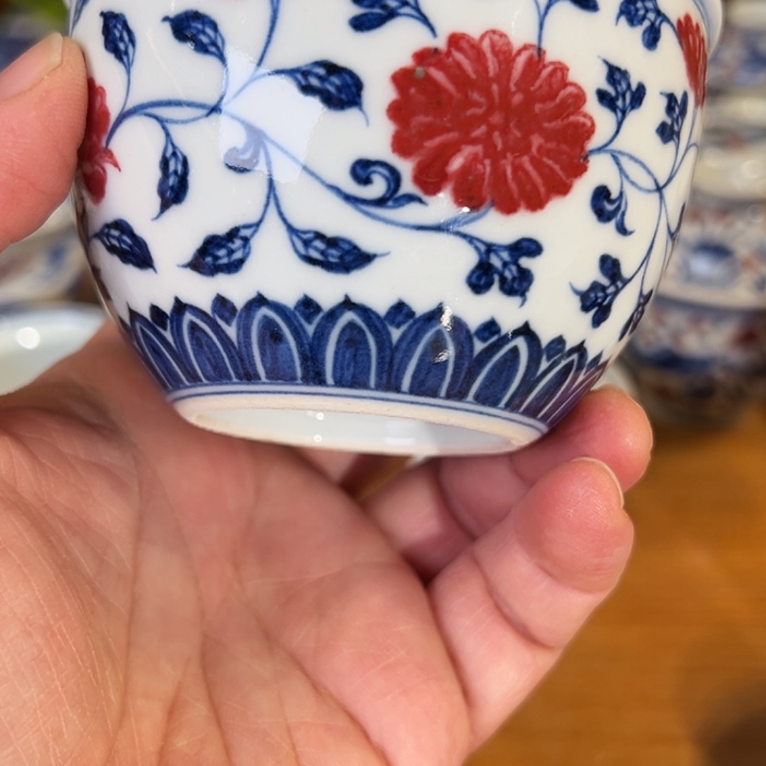 景德镇岚溪釉里红瓷器