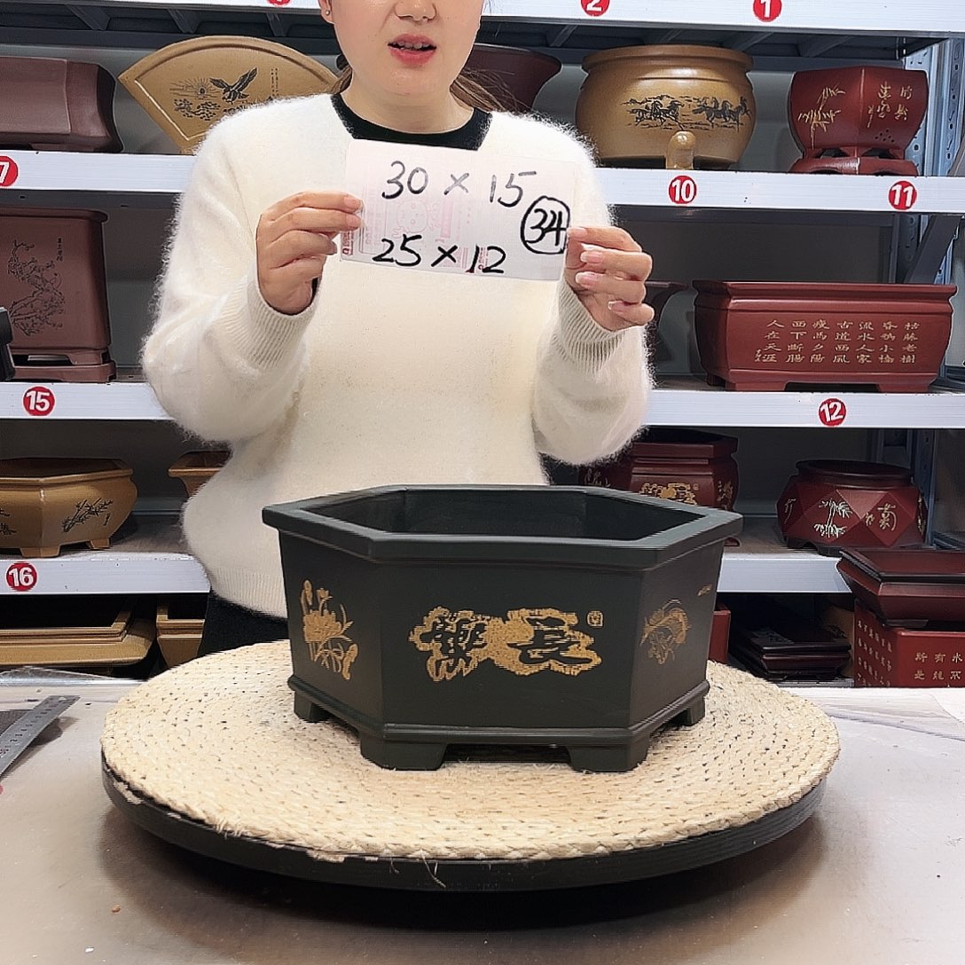 紫砂花盆紫砂花盆