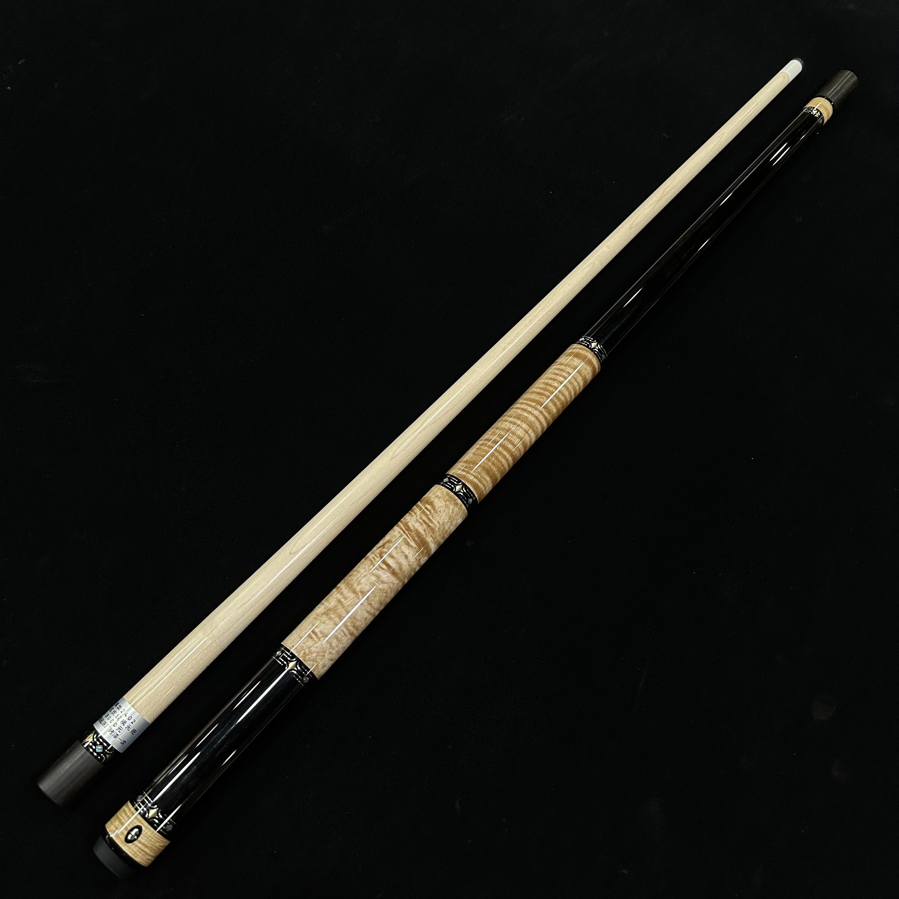圣道手工杆 黑檀两段素面【正品保障】顺丰包邮 中八九球