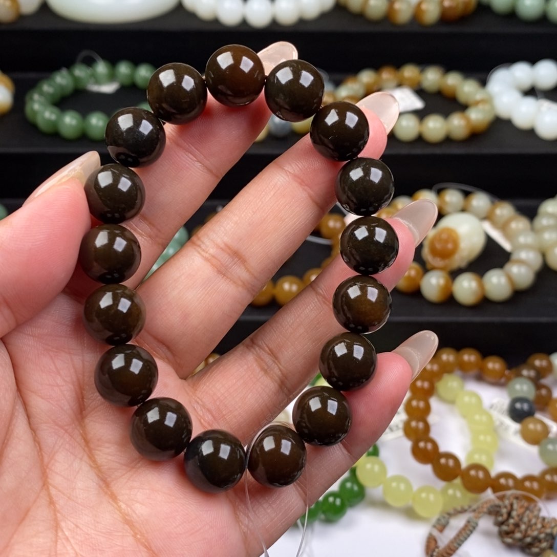 和田玉手串未镶嵌