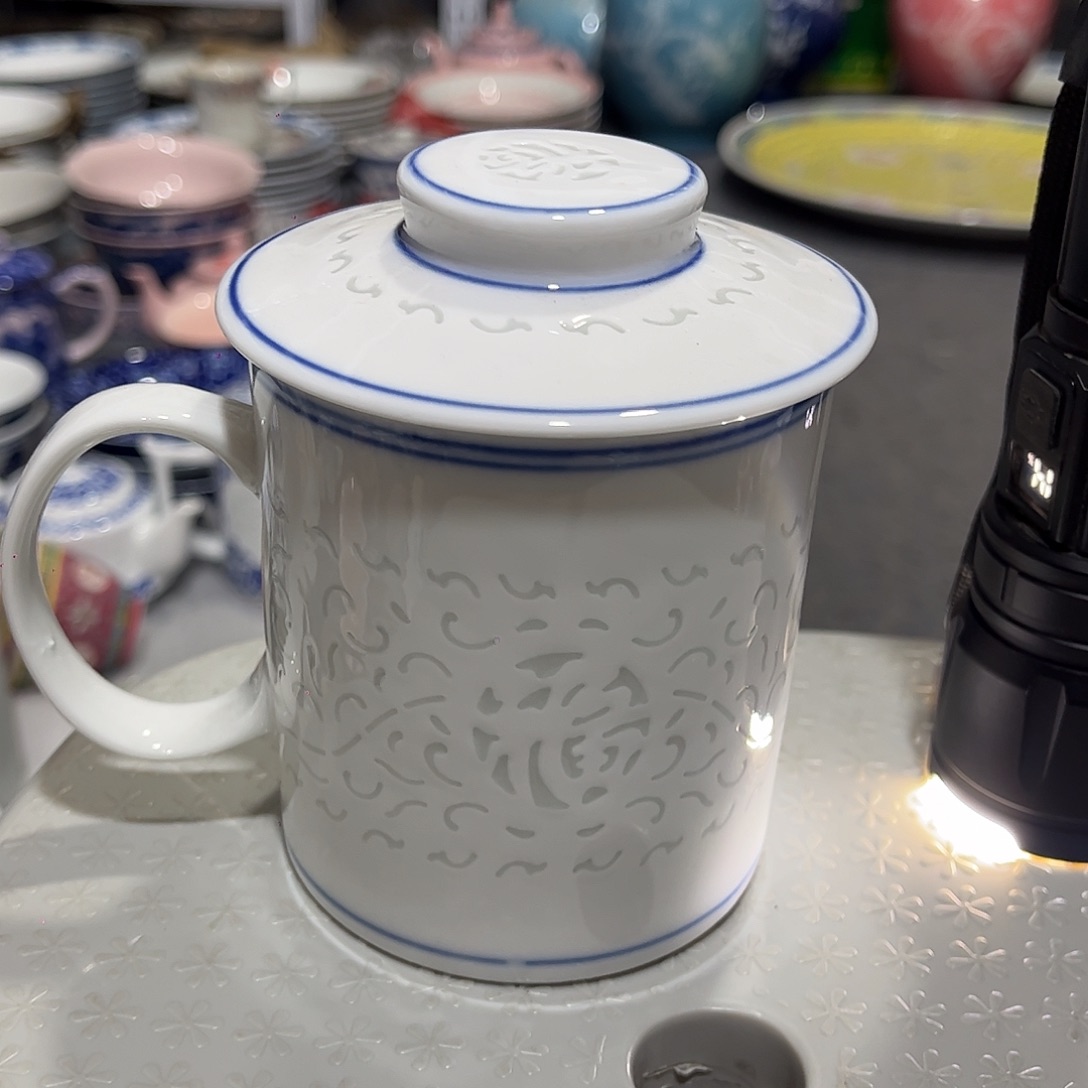 景德镇高温陶瓷玲珑杯