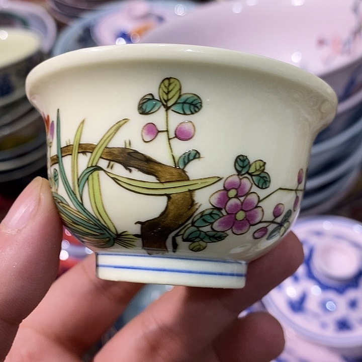 摆件景德镇陶瓷主人杯23445