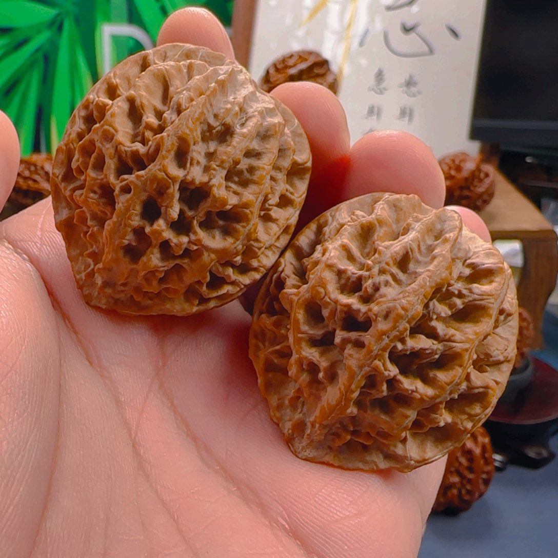 文玩核桃手串37脑纹