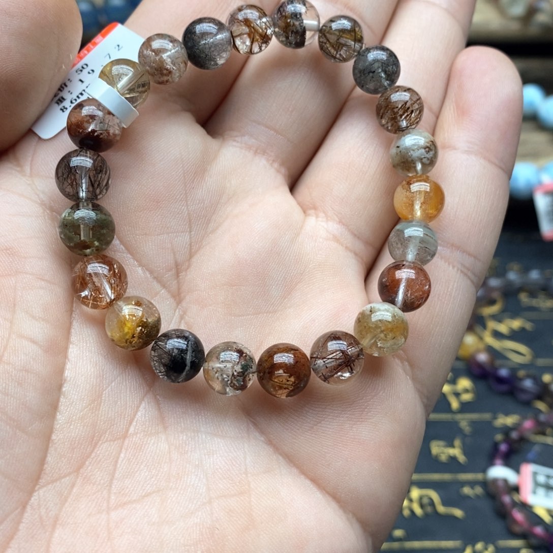 水晶手链未镶嵌8.6毫米