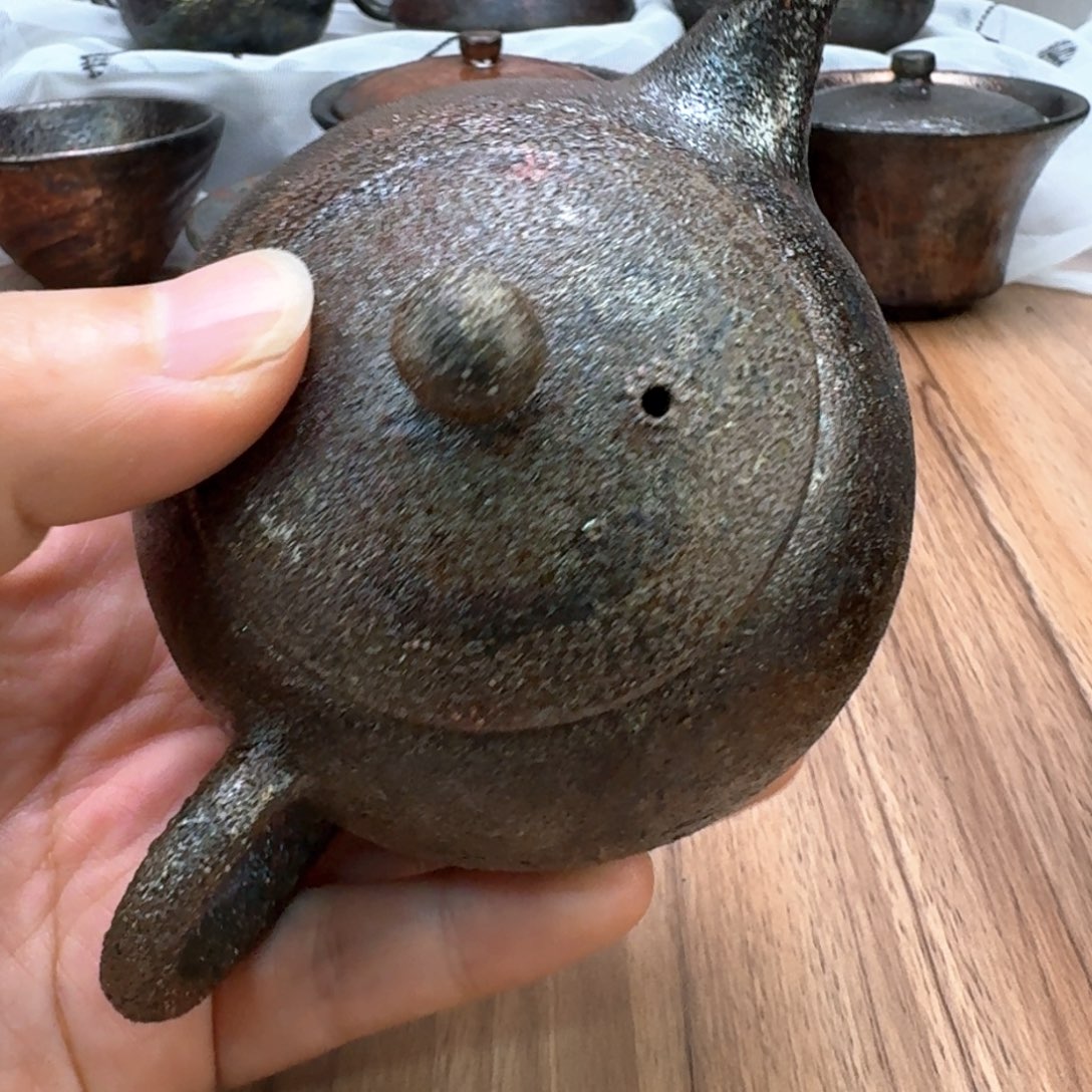 荥经黑砂炸福利窑彩微瑕西施壶不退不换介意勿拍26