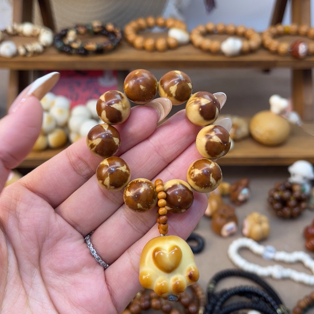 紫金鼠手串手捻猫爪