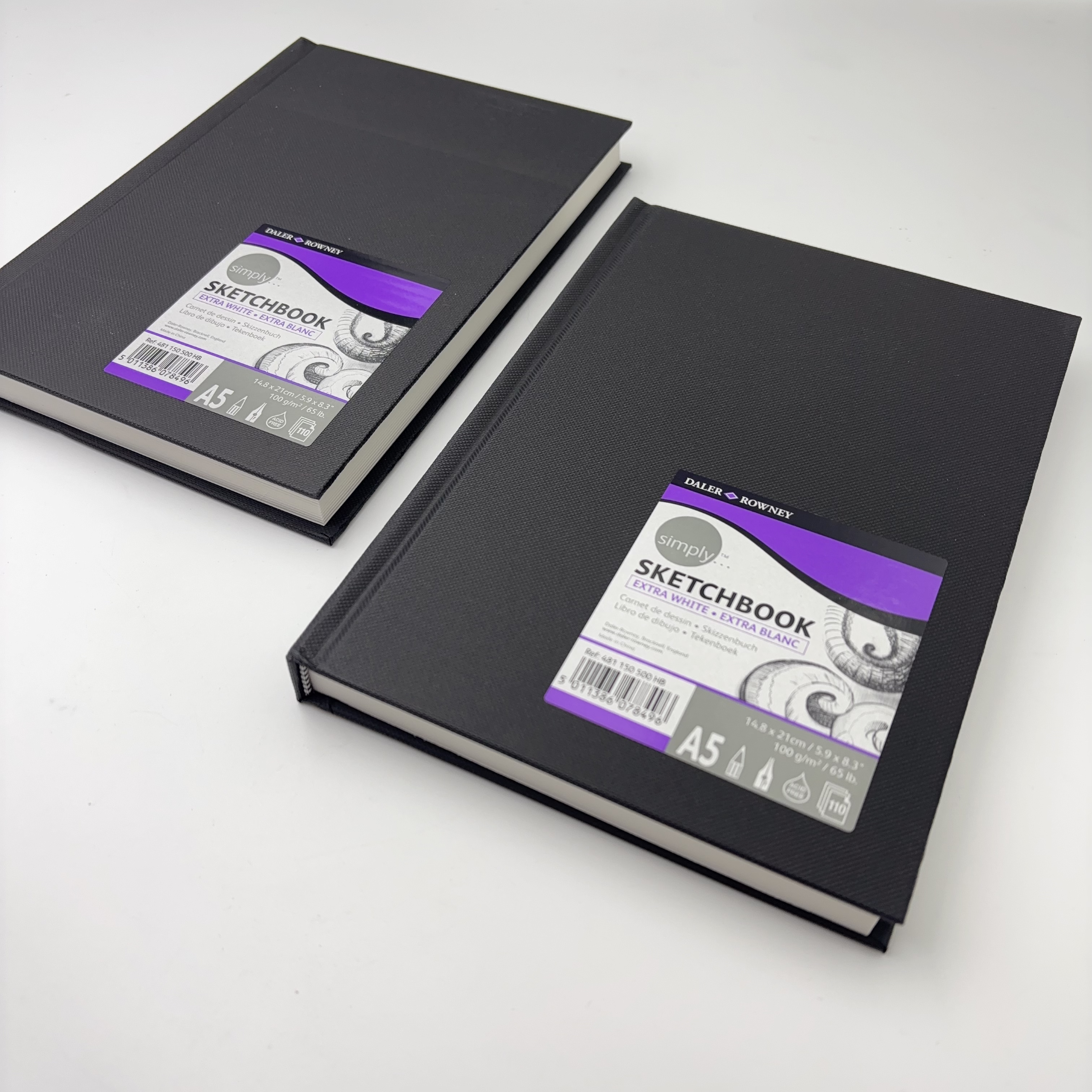 【2本无酸纸A5加厚空白本】草稿本绘画本笔记本