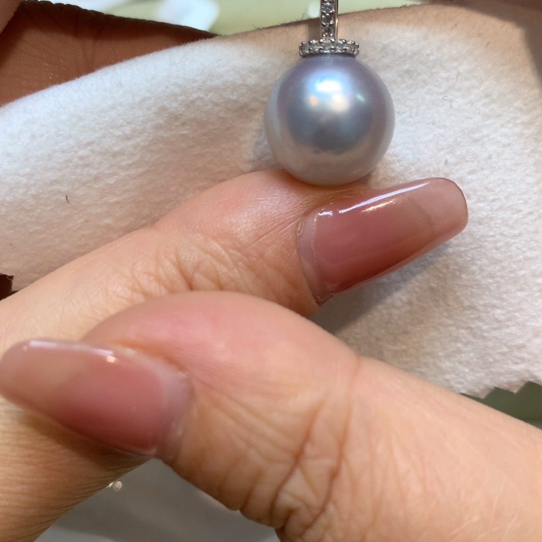 海水珍珠颈饰银S925镶嵌