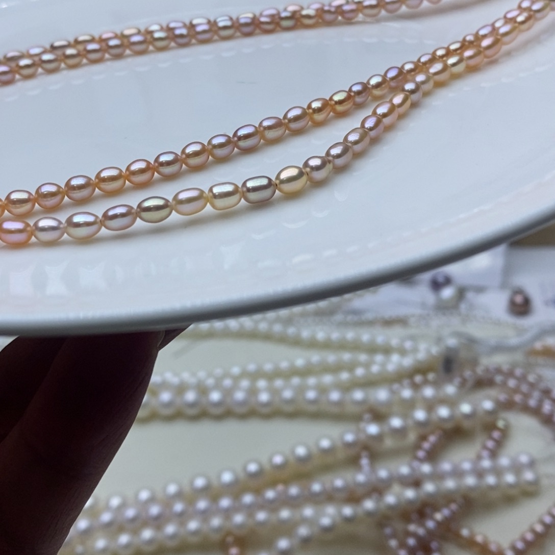 淡水珍珠颈饰银S925镶嵌