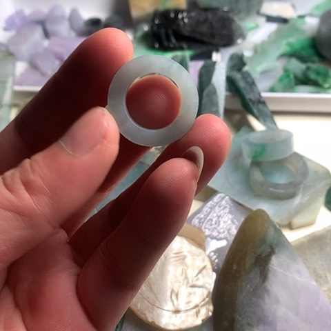 未镶嵌定制翡翠天然翡翠戒圈