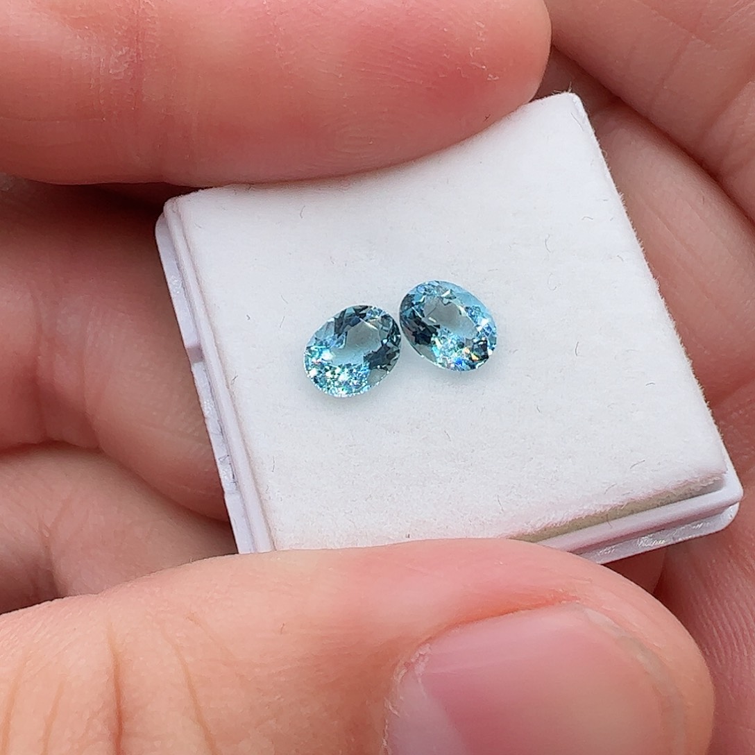 海蓝宝石裸石未镶嵌2颗