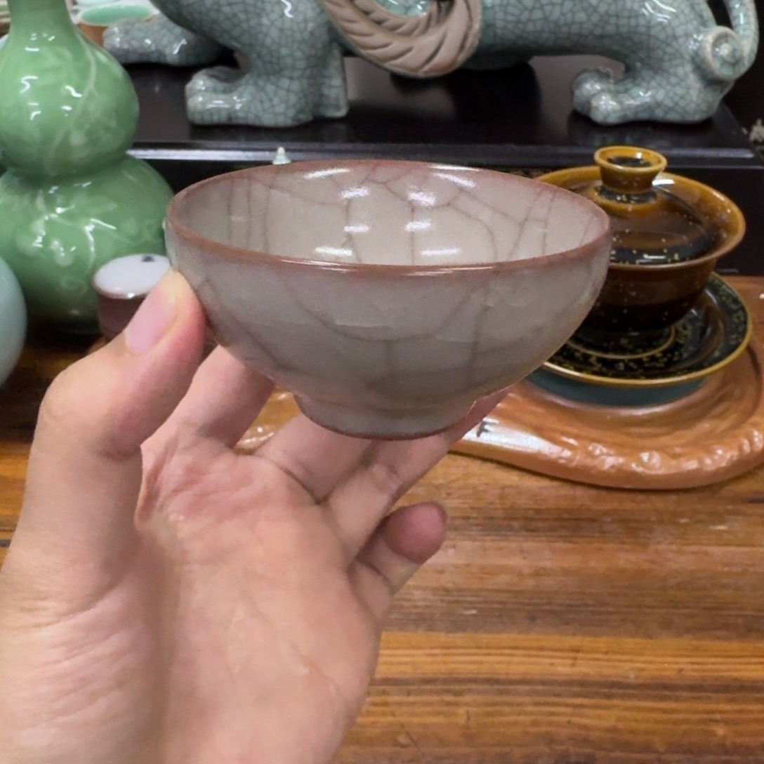 龙泉青瓷茶具微瑕7506