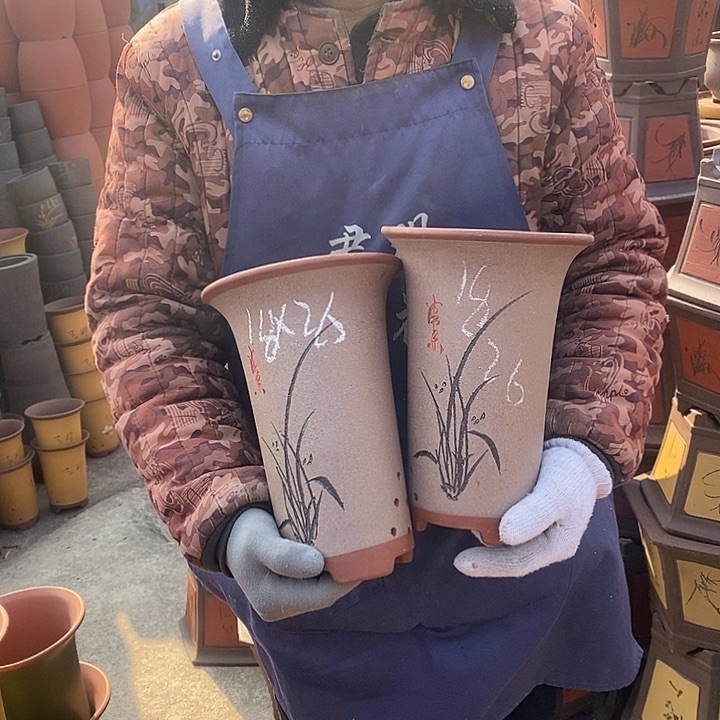 紫砂花盆紫砂花盆