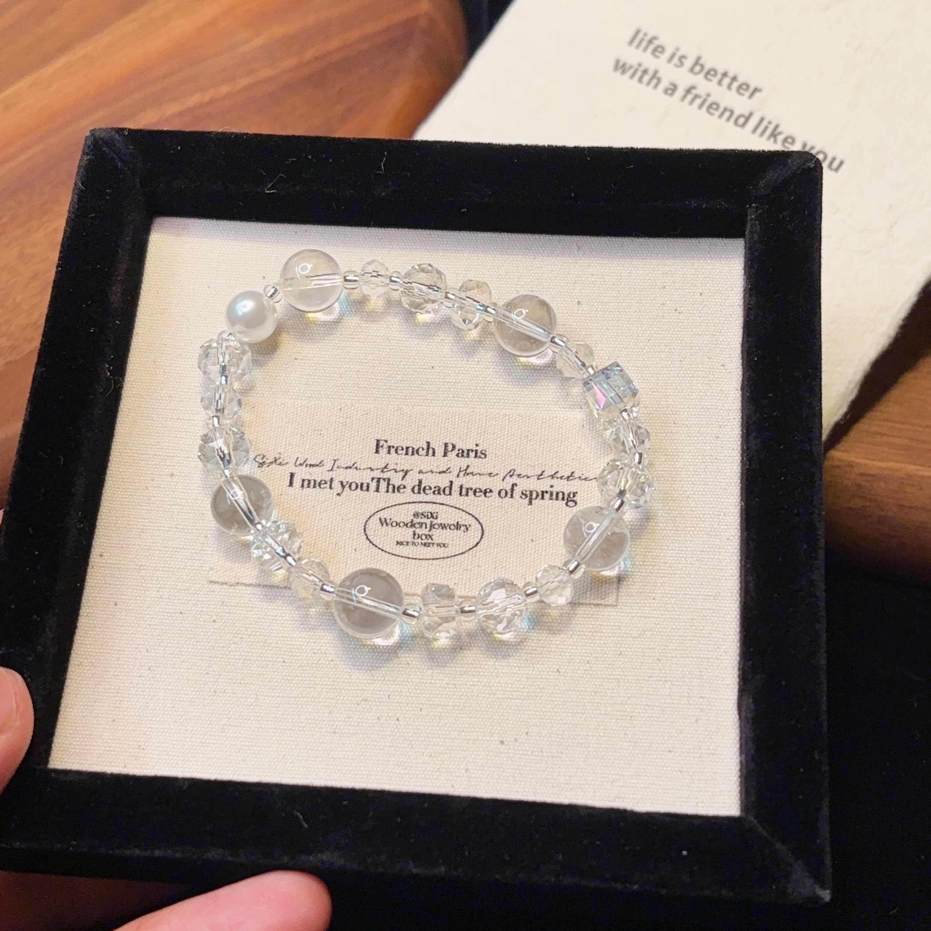 【无暇之境】天然白水晶手链女款轻奢小众 T1121