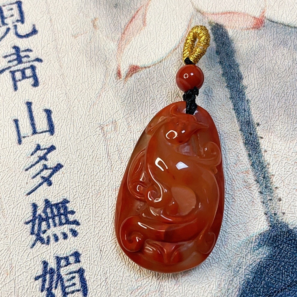非金属树脂吊坠 雕刻件（29×19×9.8mm）