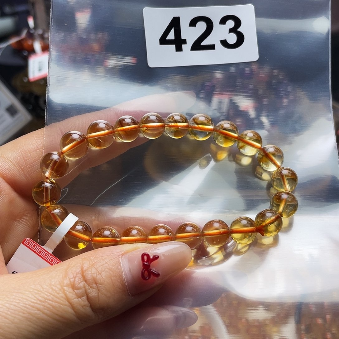 水晶手串423。未镶嵌