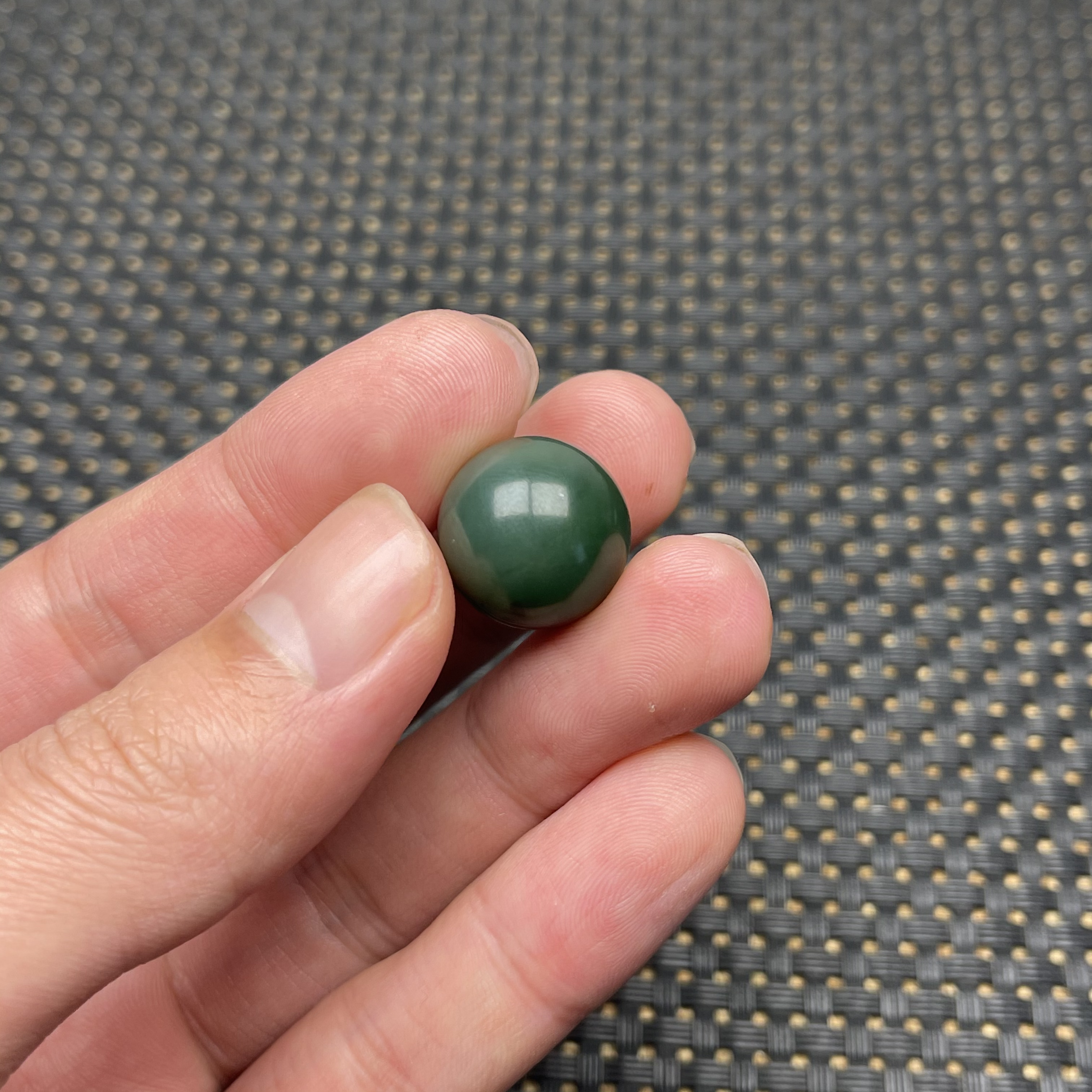 和田玉单珠吊坠籽玉碧玉卡16圆珠顶珠肉质细腻干净油润耳坠多宝串