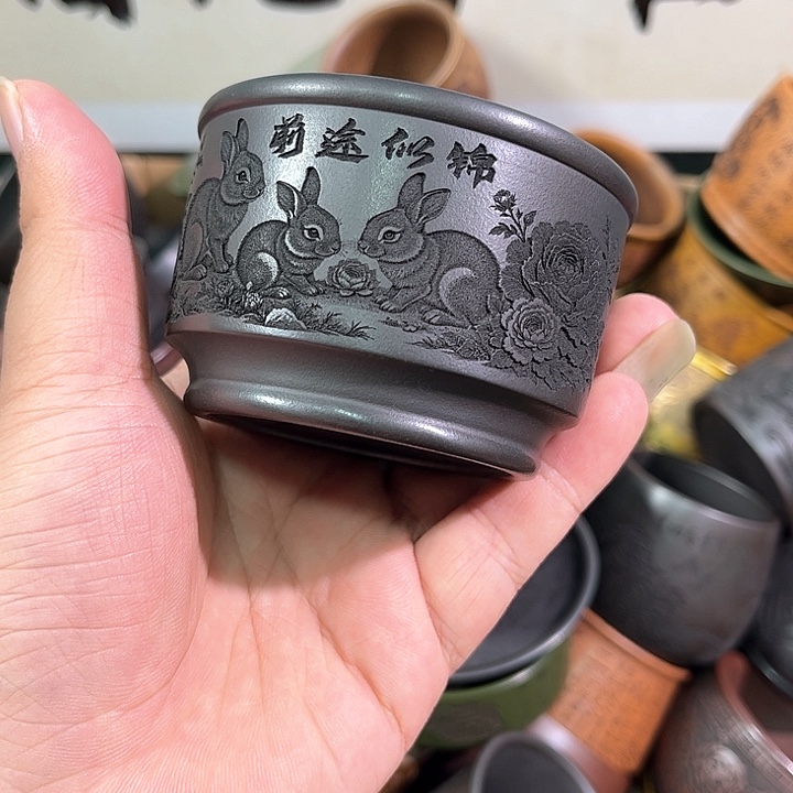 茶杯紫砂全手工紫砂主人杯