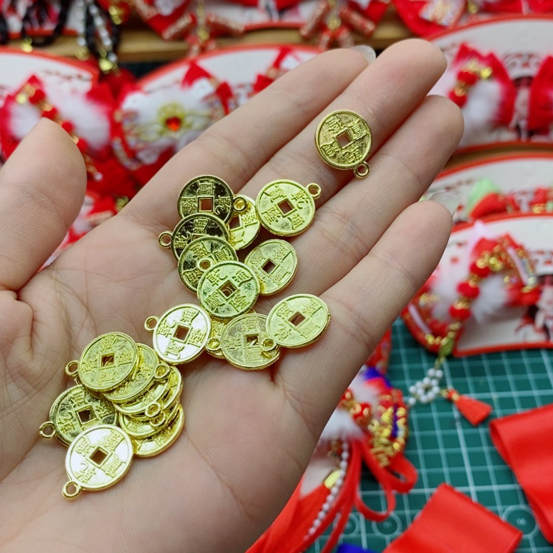 合金大号铜钱吊片 50克一份