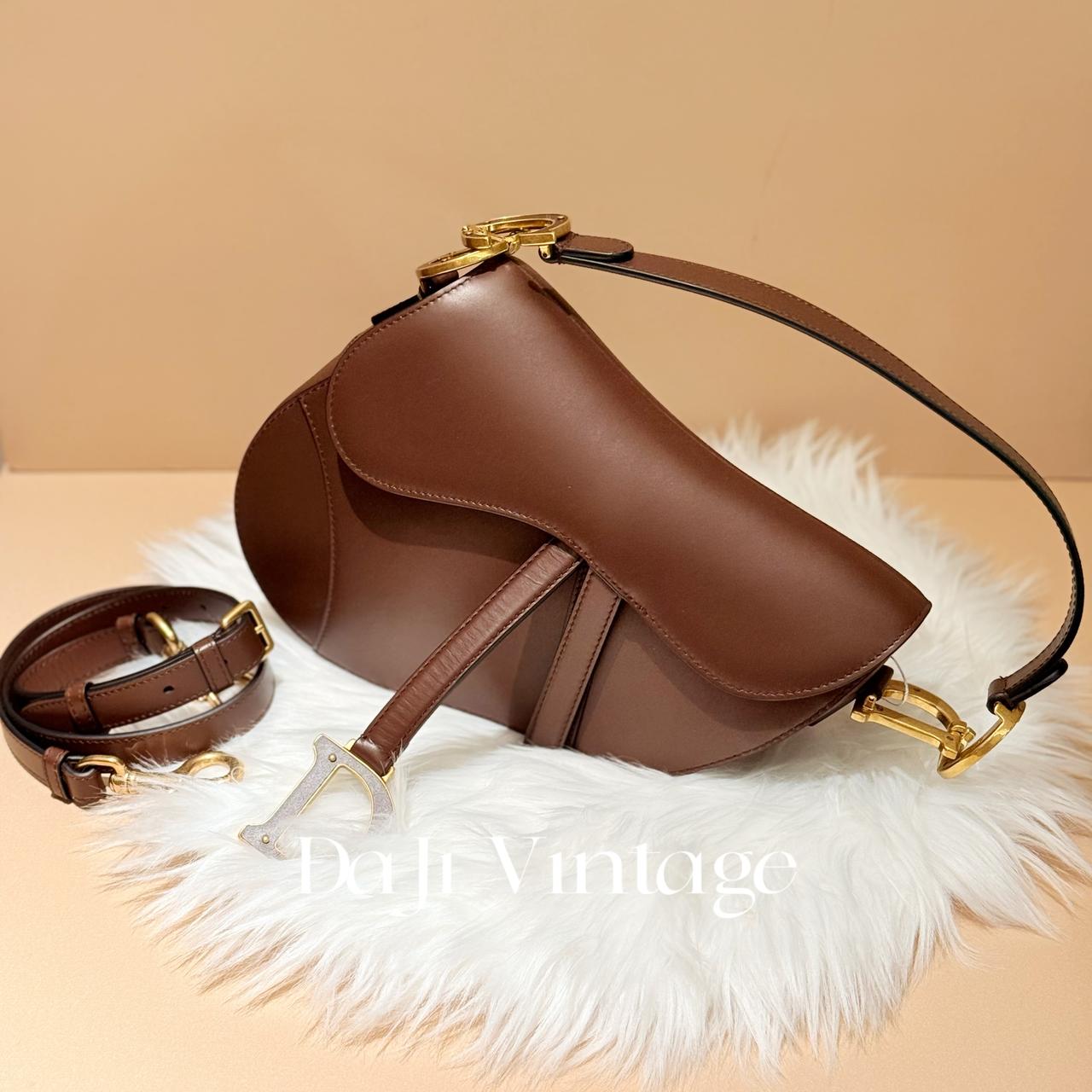 24期免息/大吉中古/Dior迪奥saddle棕色马鞍单肩包