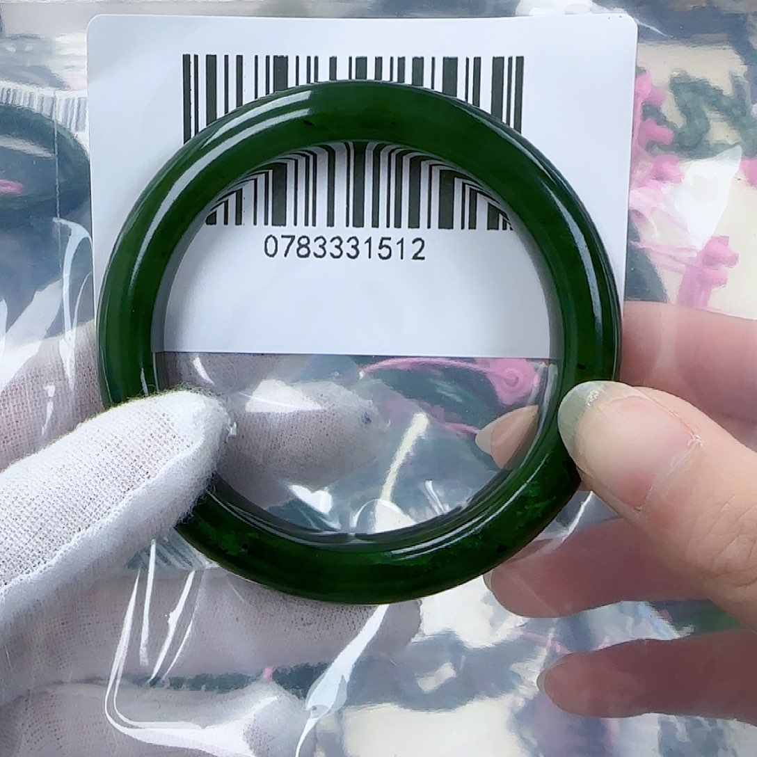 和田玉（碧玉）手镯未镶嵌56