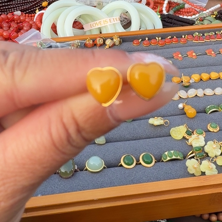 蜜蜡银S925镶嵌颈饰