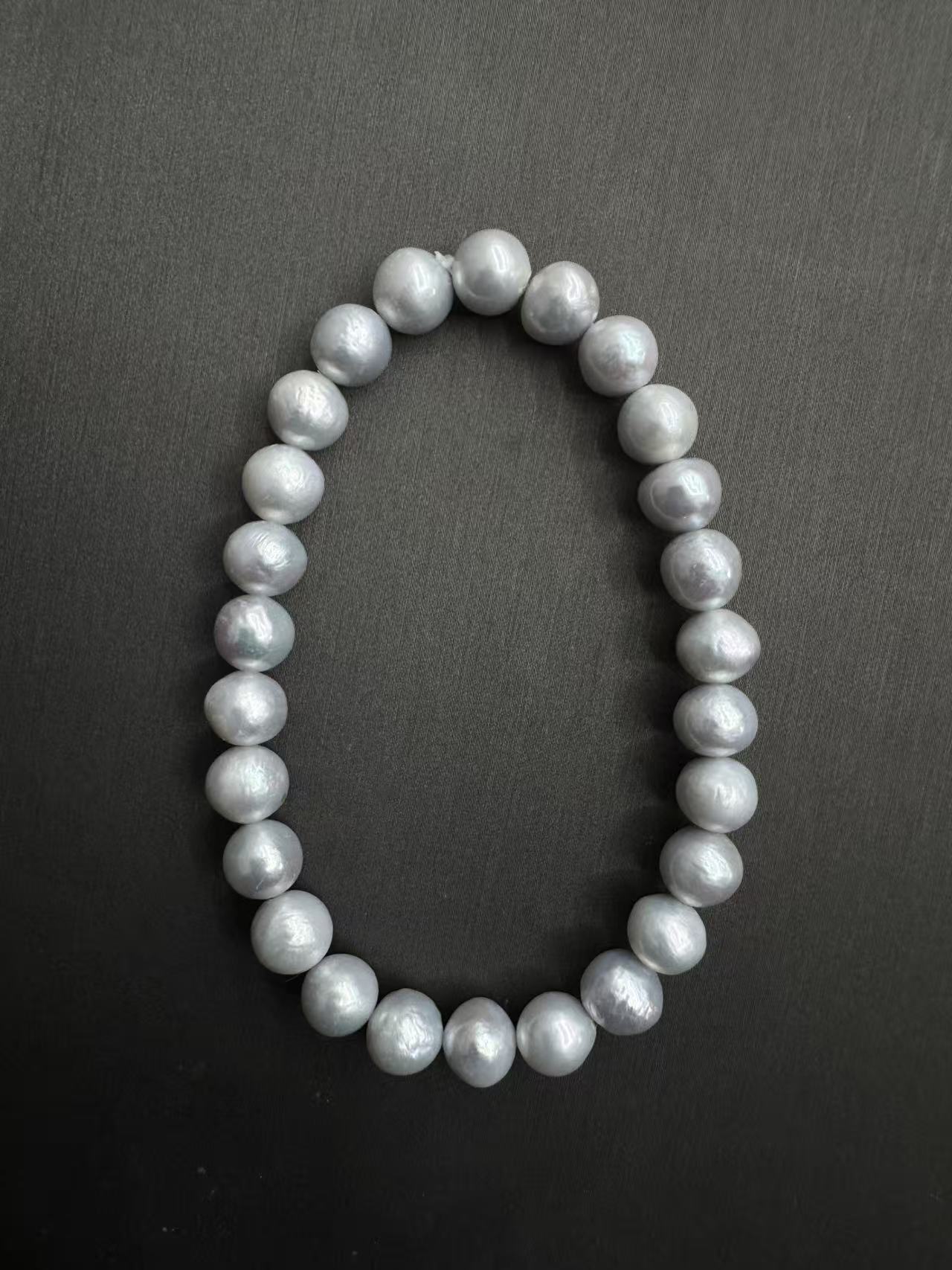 95灰色珍珠轻奢手链