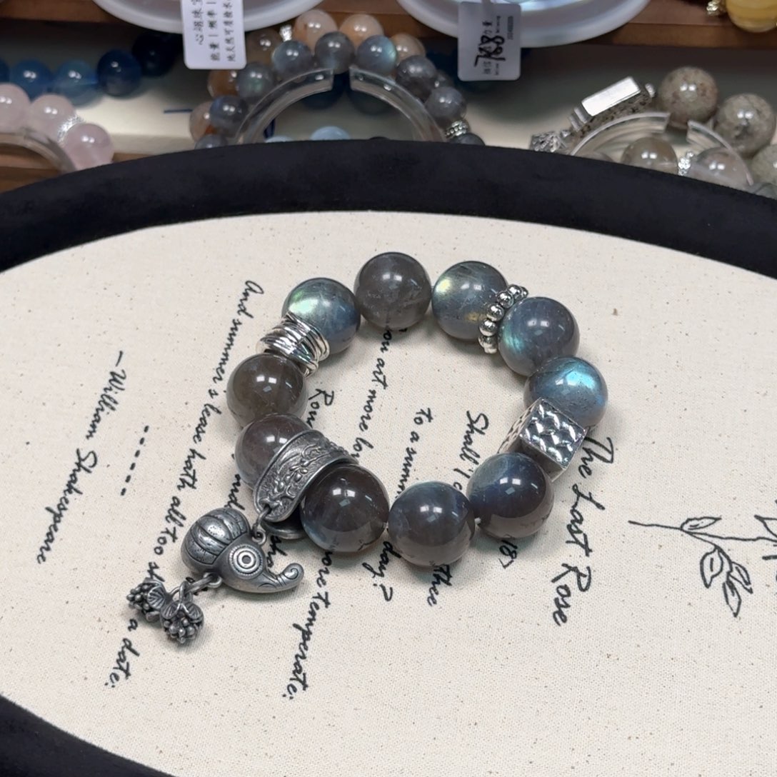 水晶手链未镶嵌设计款拍2发1