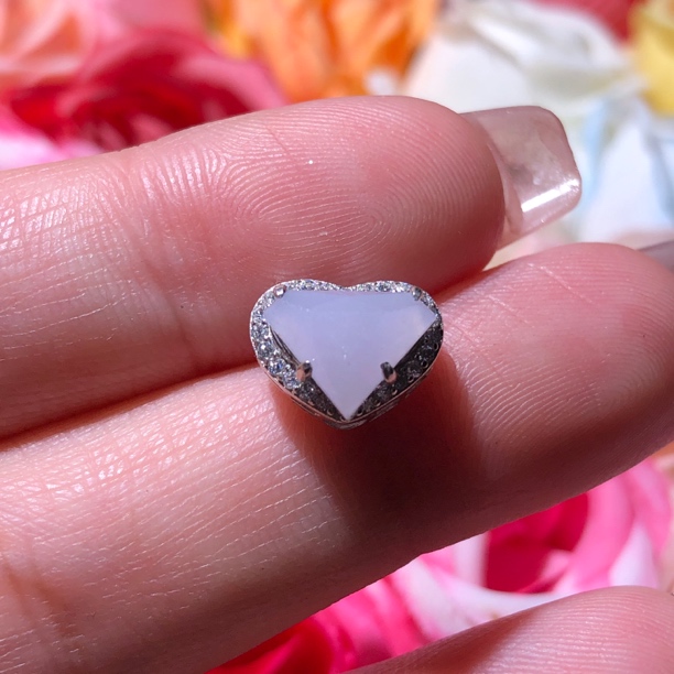 天然缅甸翡翠A货吊坠s925银翡翠潘朵拉批发零售