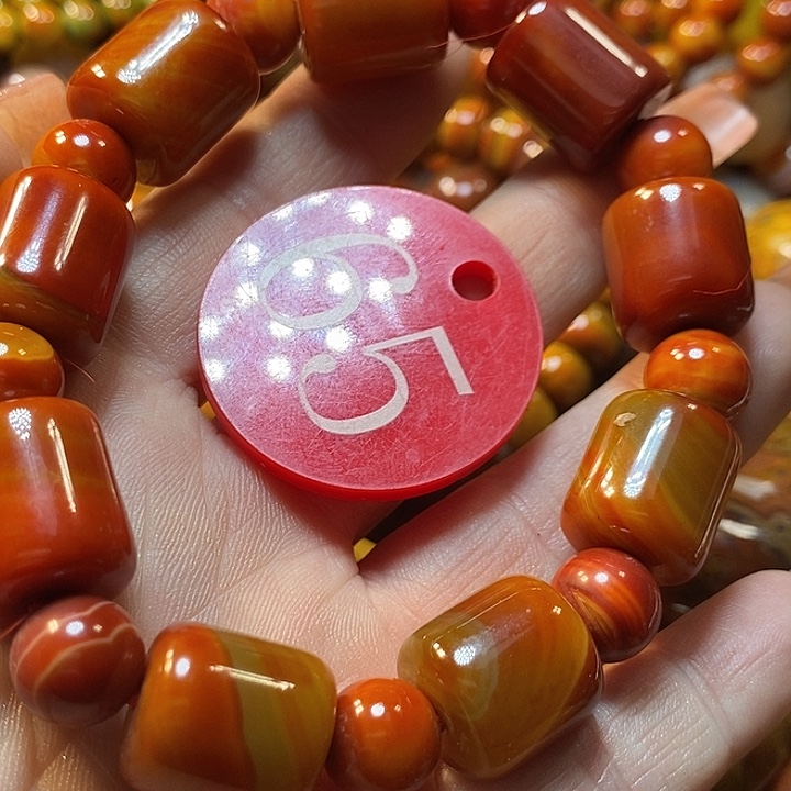 苍***日玛瑙/玉髓未镶嵌手链