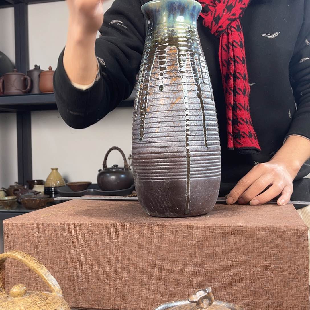 紫泥茶壶紫砂粗陶茶器