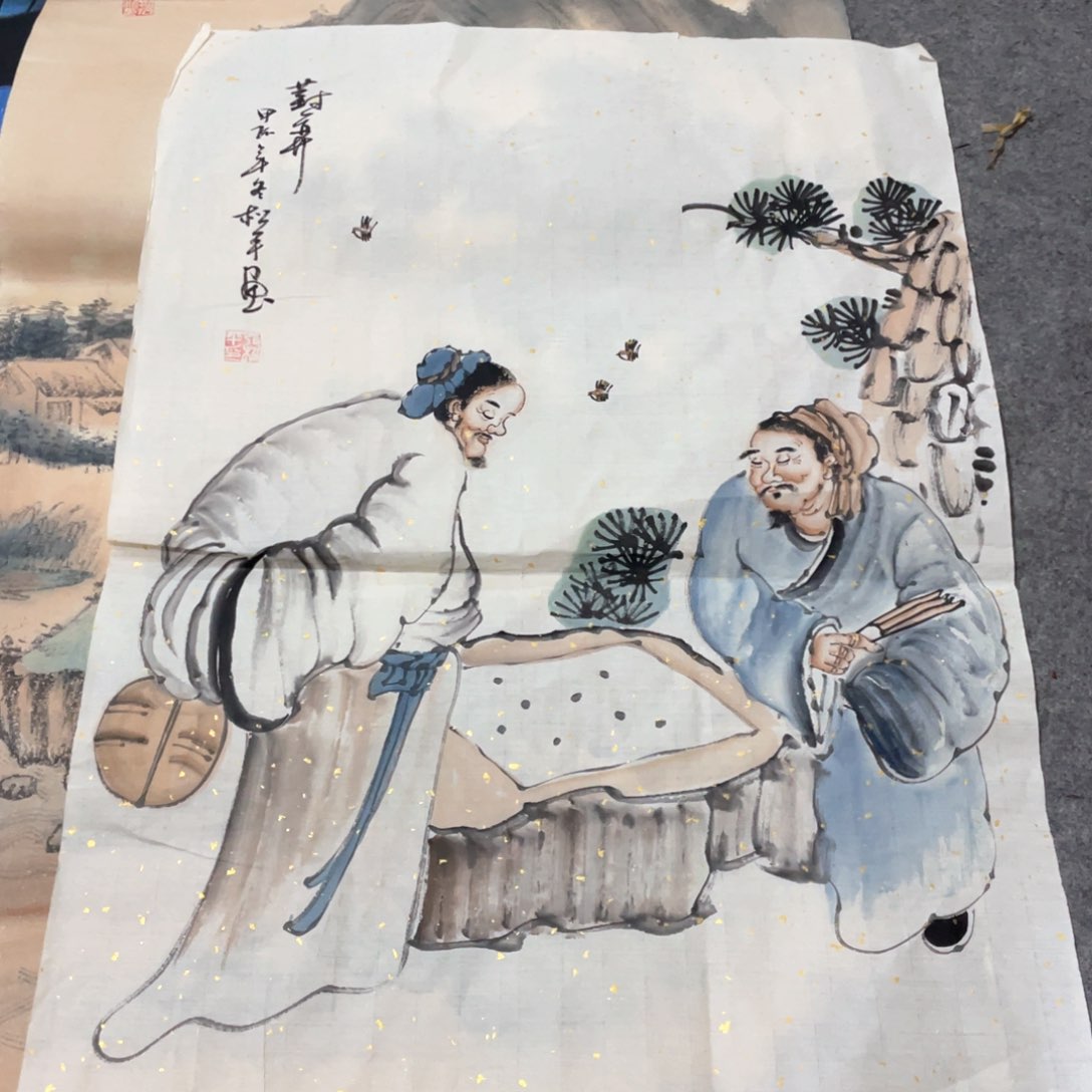 国画国画作品画心一张