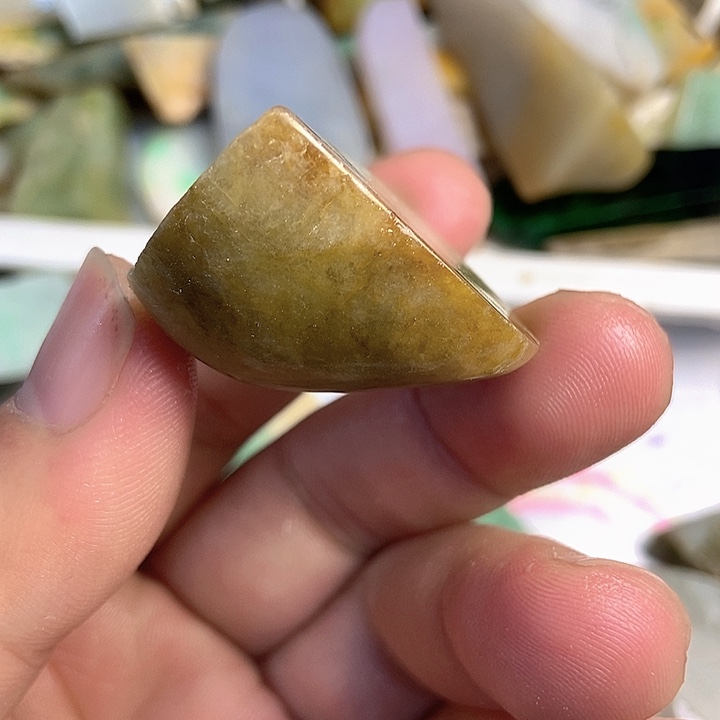 翡翠散珠天然翡翠A货挂件