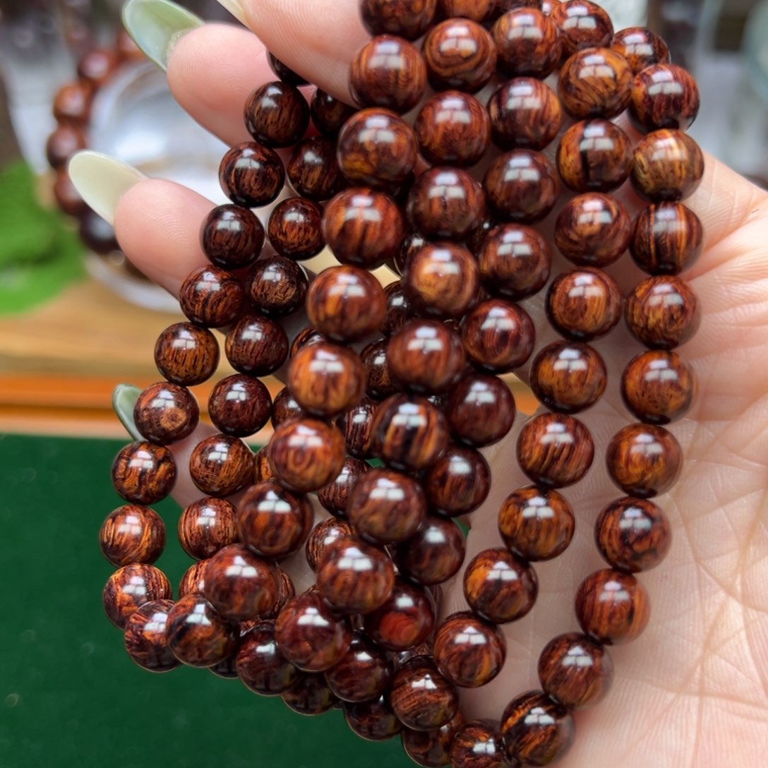 降真香其他海南红降0.8单圈黑金火焰纹高货